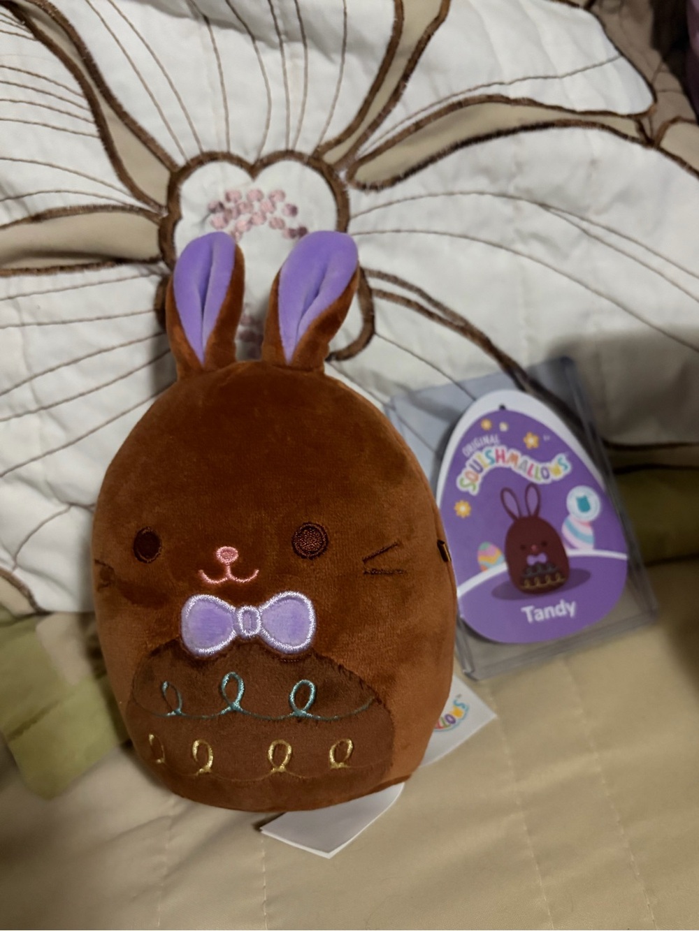 Tandy squishmallow chocolate bunny exclusive 5” plush
